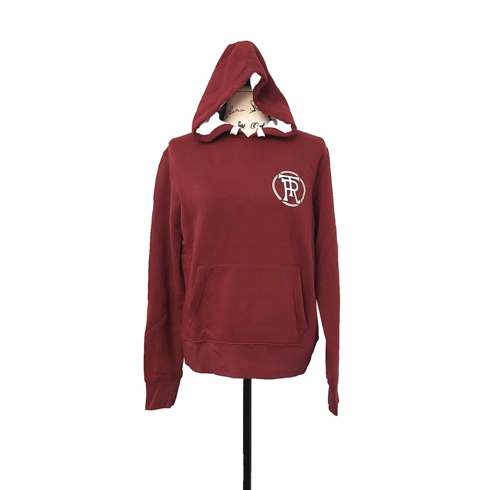 True Religion Brand Jeans Playoff Champs Raglan Hoodie Sweatshirt Size M NWT